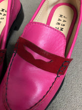 Load image into Gallery viewer, Penny Loafer Fuchsia Pink Size 5 Sample