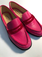 Load image into Gallery viewer, Size 8- Fuchsia Pink Penny Loafer