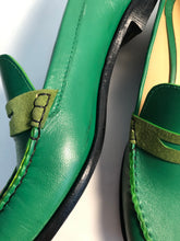 Load image into Gallery viewer, Size 10 - Kelly Green Penny Loafer
