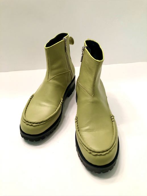 Pistachio Ankle Boots