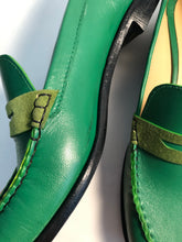 Load image into Gallery viewer, Size 10 - Kelly Green Penny Loafer
